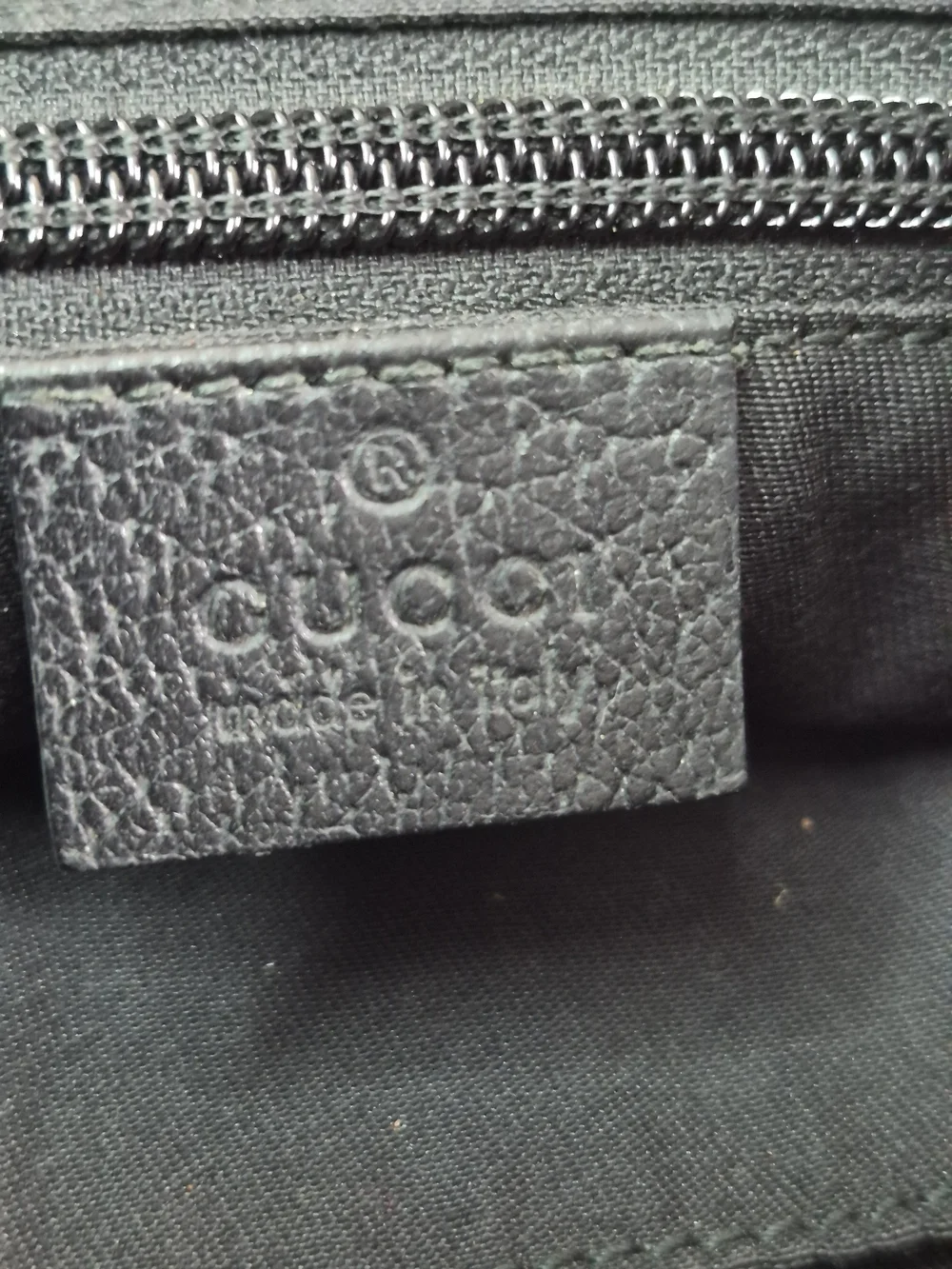 Gucci Black GG Canvas and Leather Messenger Bag